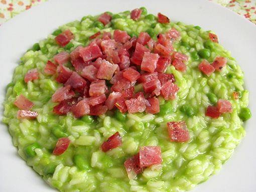 risotto piselli finocchiona