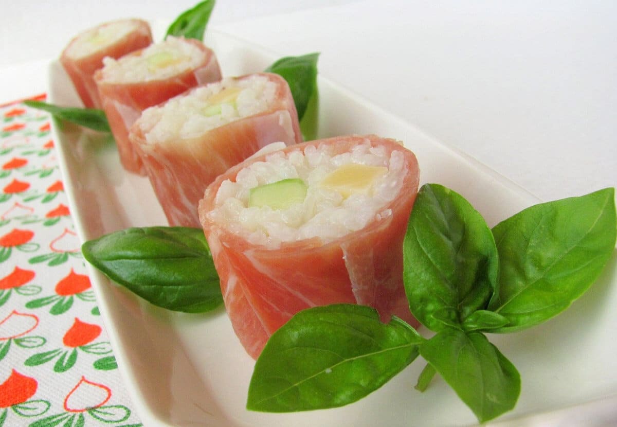 sushi prosciutto crudo 