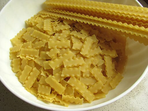 pasta tipo reginette