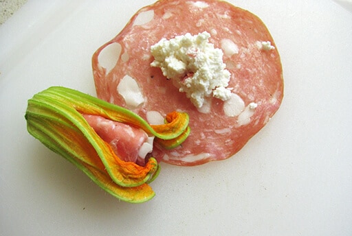 preparation of stuffed flowers