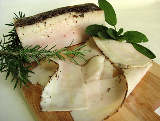 Lardo affettato Felici Salumi