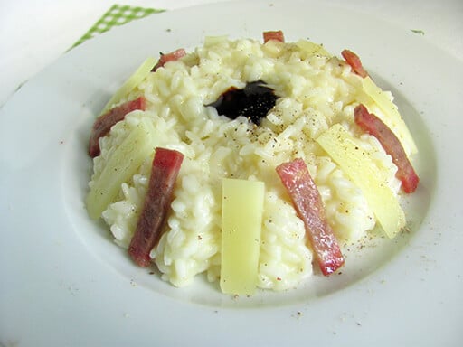 risotto salamino felicetto e formaggio